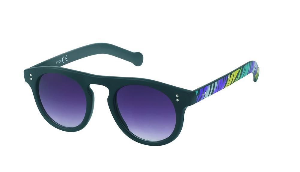 Sonnenbrille rund John Lennon Style Punkte Vintage 400UV Panto schwarz Muster