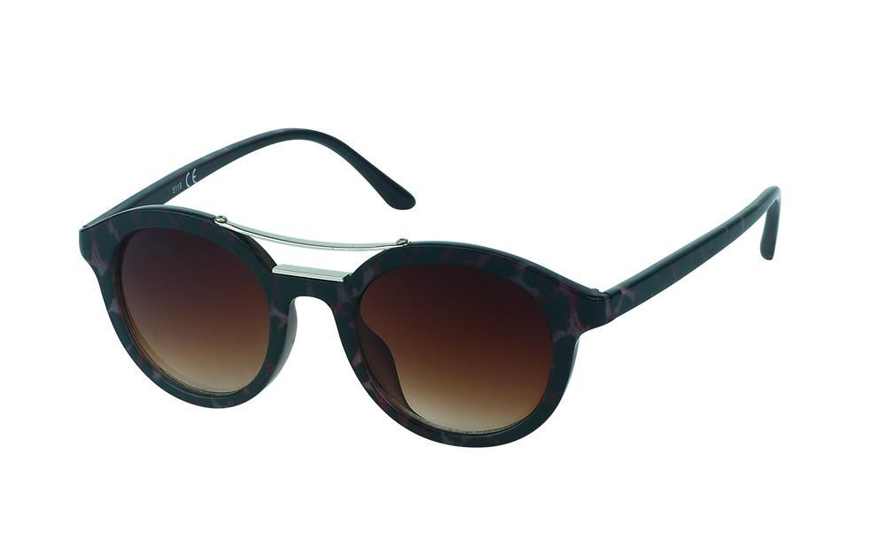 Sonnenbrille rund Gläser Metall Zierkanten Vintage John Lennon Style 400UV