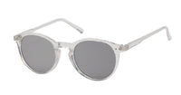 Load image into Gallery viewer, Sonnenbrille Panto Round Glasses 400 UV verspiegelt Pünktchen klar
