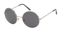 Load image into Gallery viewer, Sonnenbrille groß Round Glasses Lennon-Style 400 UV Metall getönt langer Steg
