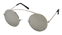 Load image into Gallery viewer, Sonnenbrille Round Glasses 400 UV Metall Bügeloberkante statt Steg verspiegelt
