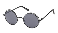Cargar imagen en el visor de la galería, Sonnenbrille Round Glasses John-Lennon-Style 400UV Metalldoppelrahmen verspiegelt
