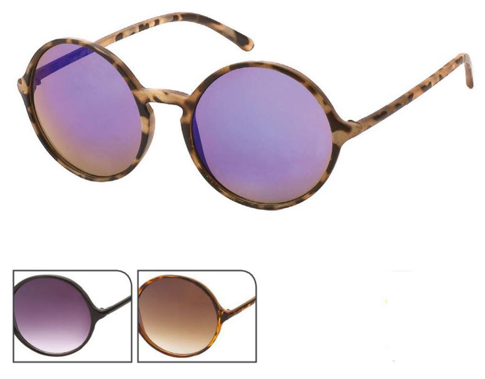 Sonnenbrille Vintage 400 UV Round Glasses dünn Pantosteg