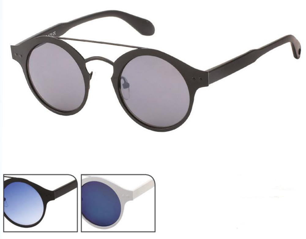 Sonnenbrille Vintage 400 UV Round Glasses Pantodoppelsteg Zwickerform Metall
