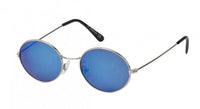 Cargar imagen en el visor de la galería, Sonnenbrille ovale kleine Gläser Knicksteg Metallrahmen 400 UV verspiegelt
