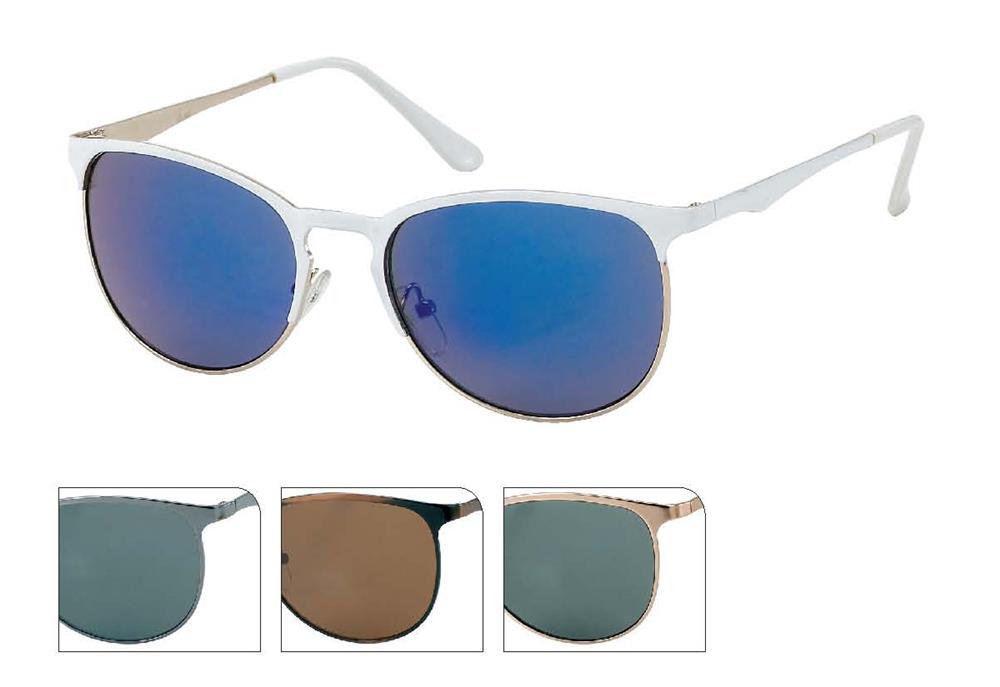 Sonnenbrille Designer Retro Metallrahmen Brille getönt verspiegelt 400 UV unisex