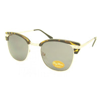 Load image into Gallery viewer, The Sonnenbrille Retro Vintage 400UV features round, mirrored lenses, a gold-toned brow bar, tortoiseshell accents, thin gold arms, UV-Schutz 400, and a Ray Foster UV400 CE sticker for added assurance.
