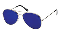 Load image into Gallery viewer, Sonnenbrille Pilotenbrille Retro Style 400 UV Metallbügel verspiegelt
