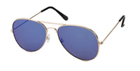 Load image into Gallery viewer, Sonnenbrille Piloten Retro Stil 400 UV Metallbügel verspiegelt pink blau silber
