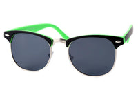 Load image into Gallery viewer, Sonnenbrille Retro bunt schwarz neon 400UV Metall Mandelverzierung
