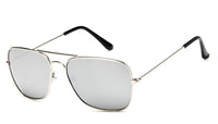 Load image into Gallery viewer, Sonnenbrille Trapez Pilotenbrille 400UV Metallgestell getönt verspiegelt korean

