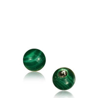 Cargar imagen en el visor de la galería, Holz Stein Kugel Bauchnabelpiercing Schraubgewinde Edelstahl Piercing Ersatz
