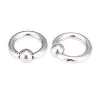 Load image into Gallery viewer, Piercing Ball Closure Ring Klemmkugel Captive Bead Edelstahl

