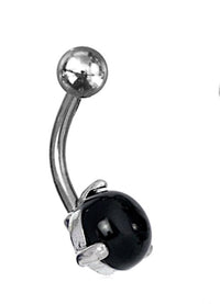 Cargar imagen en el visor de la galería, Bauchnabelpiercing 316L Edelstahl Ring Zirkonia Stein

