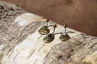 Cargar imagen en el visor de la galería, Bauchnabelpiercing Edelstahl Brass Doppelträne Inlay
