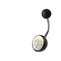Cargar imagen en el visor de la galería, Bauchnabel Piercing Edelstahl Horn Bone Mond Gesicht
