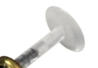 Load image into Gallery viewer, Labret Lippen Piercing Bio Acryl Onyx antik golden Brass Tragus Conch Helix
