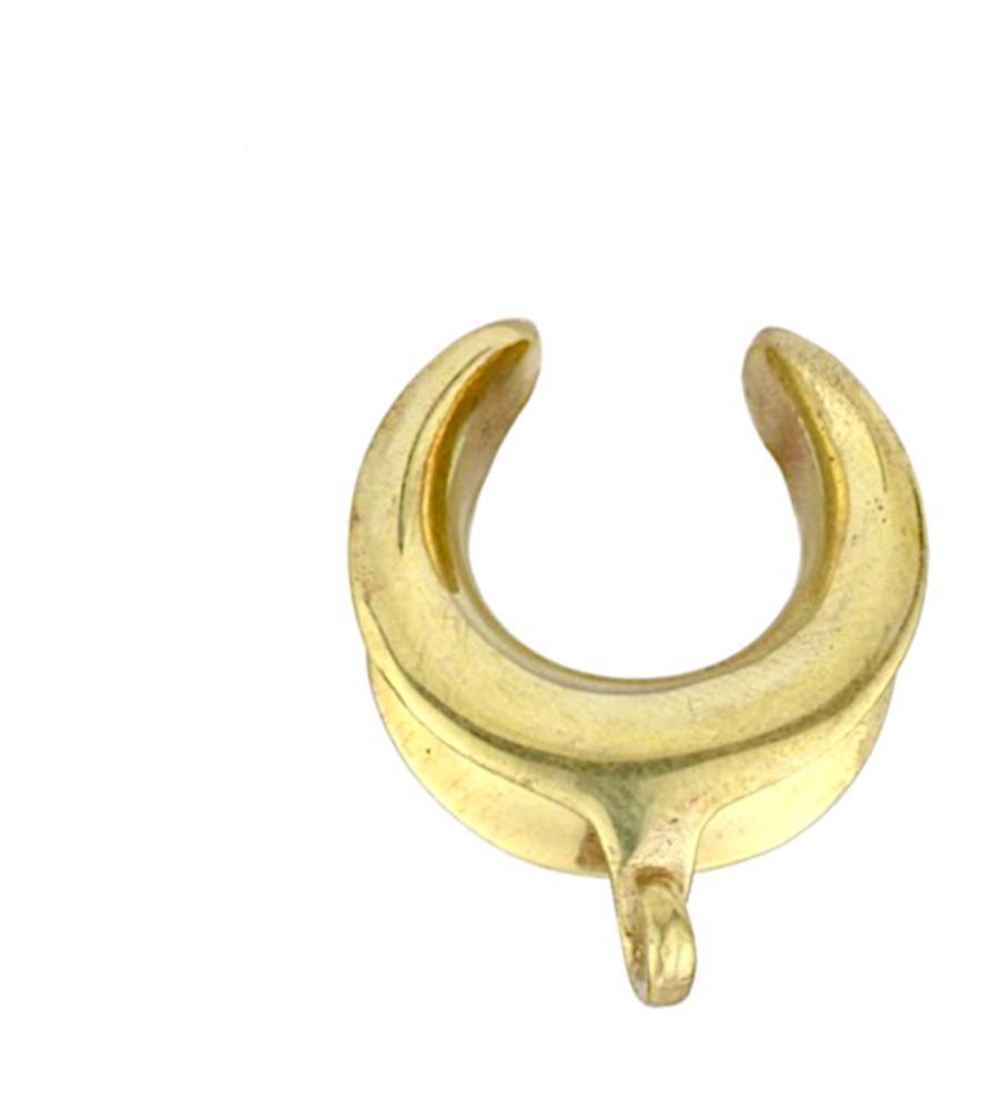Saddle Plug Messing antik gold Sichel Hook für Anhänger