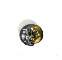 Cargar imagen en el visor de la galería, Labret Piercing Acryl Mond antik gold silber Brass
