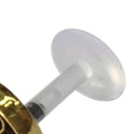 Load image into Gallery viewer, Labret Lippen Piercing Acryl Baum des Lebens antik golden Brass Motiv
