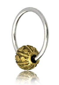 Load image into Gallery viewer, Universal Piercing Kugel Ring Edelstahl Brass Kreise
