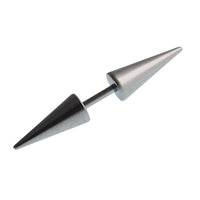 Cargar imagen en el visor de la galería, Barbell Piercing long Cones silberfarben aus Edelstahl  30 mm lang
