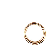 Load image into Gallery viewer, Klapp Segmentring Piercing Sichel Edelstahl Gold PVD
