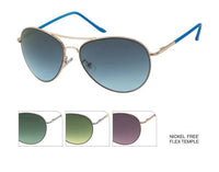 Load image into Gallery viewer, Sonnenbrille Unisex Pilotenbrille bunt Pornobrille Fliegerbrille getönt 400UV silber
