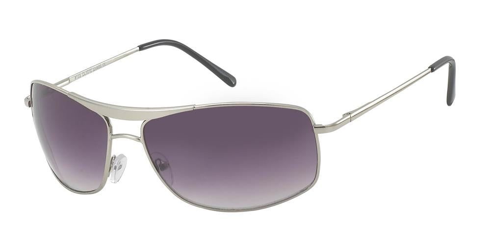 Sonnenbrille Unisex Pilotenbrille Pornobrille Fliegerbrille getönt 400UV metallic grau violett getönt