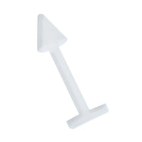Load image into Gallery viewer, Labret modisches Piercing aus Kunststoff in weiß flexibel mit Spitze Cone
