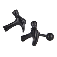 Load image into Gallery viewer, Fake Piercing Expander schwarz Hammer Werkzeug Schaubverschluss Edelstahl
