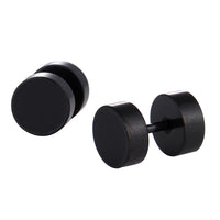 Load image into Gallery viewer, Fake Piercing Expander schwarz Ø 8 mm Edelstahl Schraubverschluss
