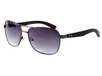 Load image into Gallery viewer, LOOX Sonnenbrille Pilotenbrille 400UV getönt Bambusholz Bügel rot- Modell Saigon
