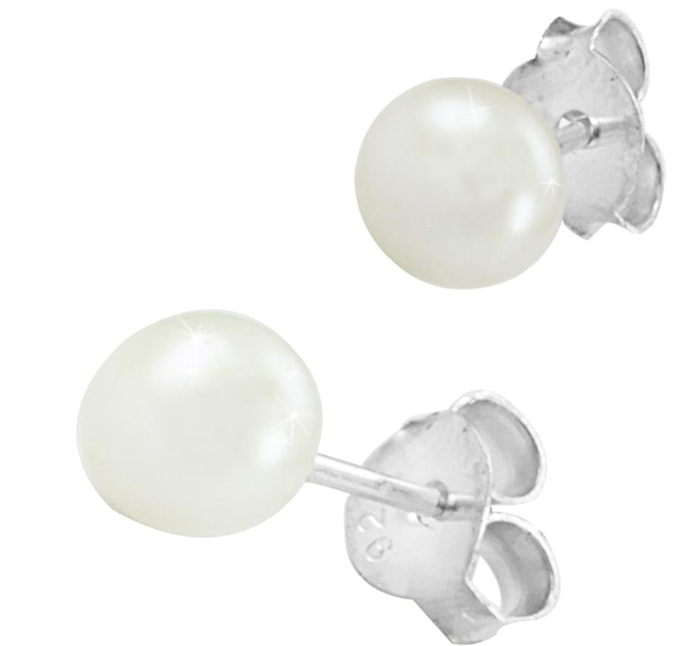 Perlen Ohrstecker Perlenohrstecker Süßwasser Zuchtperlen Silberohrstecker 925er Sterling Silber Ohrringe Damen