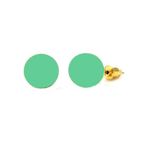 Cargar imagen en el visor de la galería, Brass Ohrstecker Stern Sterne bunt Unisex Ohrringe Edelstahl nickelfrei Kommunismus 12 mm
