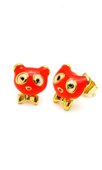 Load image into Gallery viewer, Brass Ohrstecker Stern Sterne bunt Unisex Ohrringe Edelstahl nickelfrei Kommunismus 12 mm
