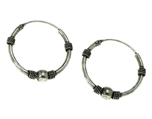 925 Sterling Silber Ohrringe Creolen Celtic Bali Seil - chic - net.de