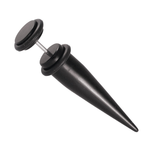 Acryl Fake Piercing Expander schwarz Dehnungsstab Straight Dehnstab - chic - net.de