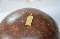 Load image into Gallery viewer, Anhänger 925 Sterling Silber gold Rechteck gehämmert - chic - net.de
