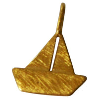 Load image into Gallery viewer, Anhänger 925 Sterling Silber vergoldet Segel Boot - chic - net.de
