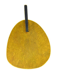 Load image into Gallery viewer, Anhänger Silber 925 vergoldet gebürstet schwarz Plektrum - chic - net.de
