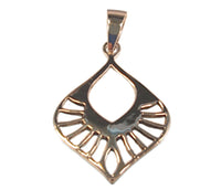 Cargar imagen en el visor de la galería, Silberanhänger Lochmuster Tropfen Anhänger Sterling Silber 925er Unisex Schmuck
