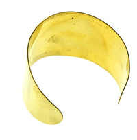 Cargar imagen en el visor de la galería, Messing Armreif gold 50mm breit verstellbar
