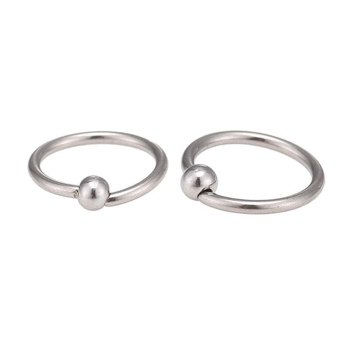 Ball Closure Ring Piercing Klemmkugel Klemmring silber Farben Ø 11 mm - chic - net.de