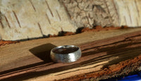 Load image into Gallery viewer, Bandring konvex gewölbt 7mm breit gebürstet 925 Sterling Silber - chic - net.de
