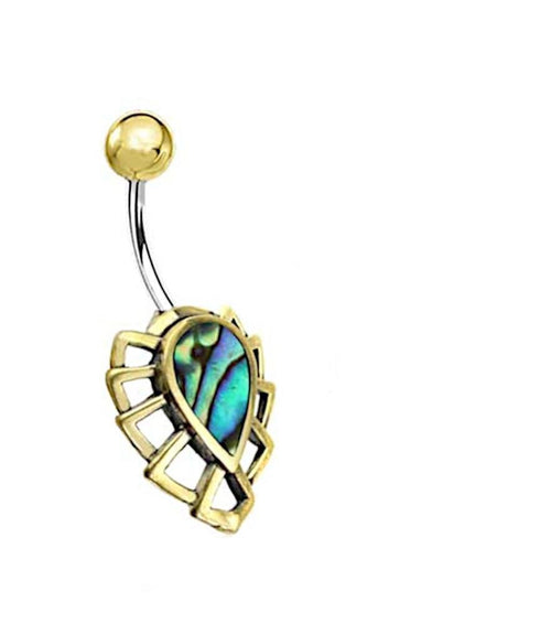 Bauchnabel Piercing Messing Edelstahl Käfer Muschel - chic - net.de