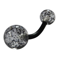 Load image into Gallery viewer, Bauchnabelpiercing Acryl Glitzer Kugeln 1.6 x10mm - chic - net.de
