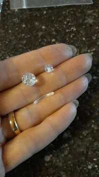 Load image into Gallery viewer, Bauchnabelpiercing Acryl Glitzer Kugeln 1.6 x10mm - chic - net.de
