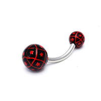 Cargar imagen en el visor de la galería, Bauchnabelpiercing Bänder Sterne Bioflex 2 Kugeln Bananenpiercing Edelstahl nickelfrei - chic - net.de
