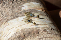 Load image into Gallery viewer, Bauchnabelpiercing Edelstahl Brass Doppelmandel Inlay - chic - net.de
